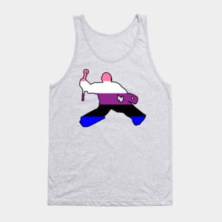 Field Hockey Goalie: Genderfluid Pride Tank Top